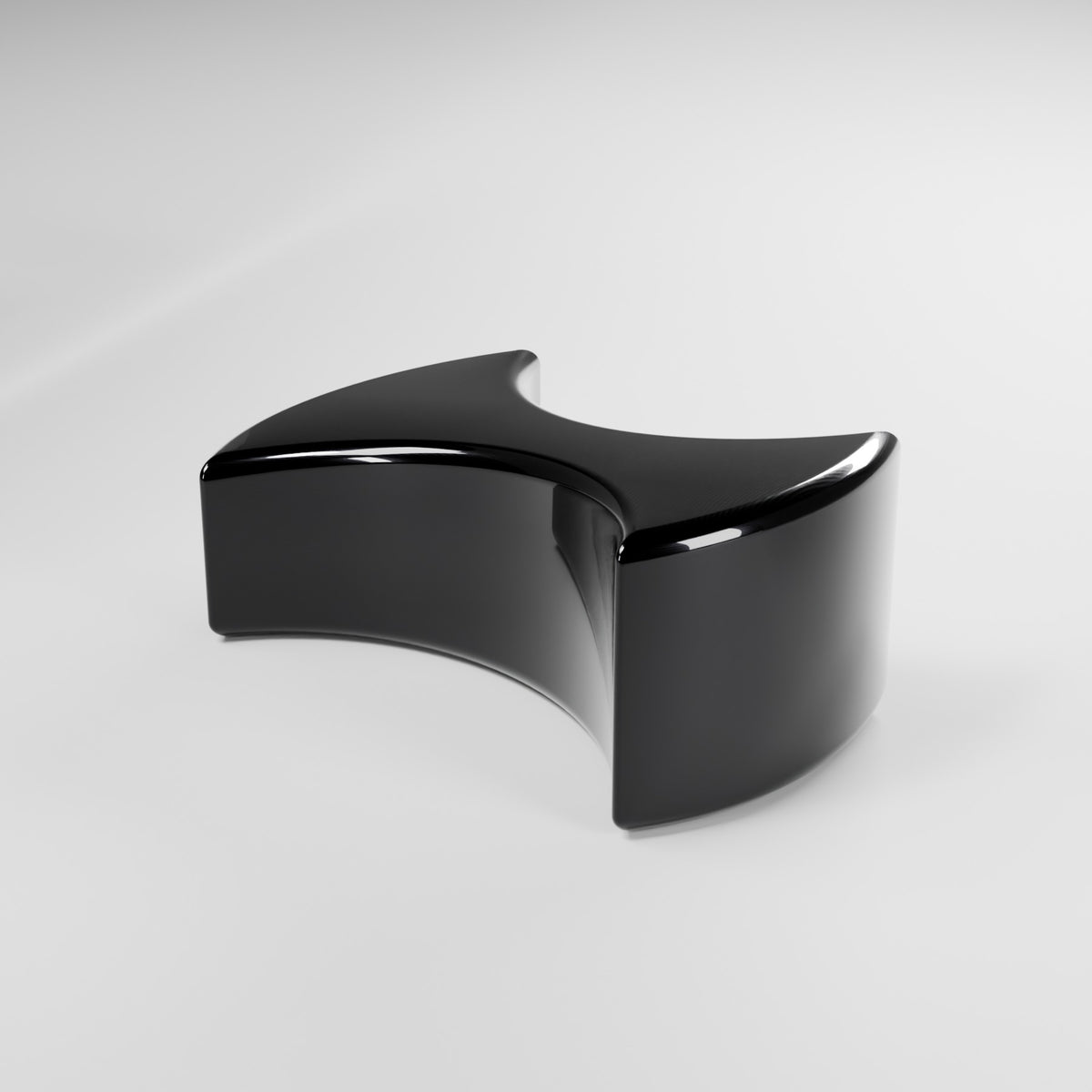 Render: FG Falcon billet cupholder divider, gloss black anodised