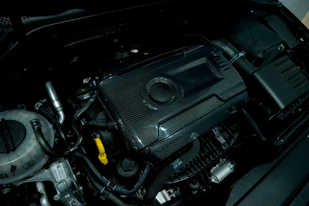 Carbon Fibre Engine Cover – Fits VW Golf GTI & Golf R MK7 (2014–2018)