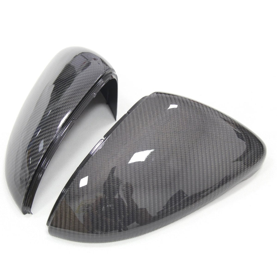 Carbon fibre mirror covers pair for VW Golf MK7 GTI Golf R gloss UV-resistant clear coat finish