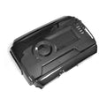 VW Golf GTI Golf R MK7 carbon fibre engine cover side angle showing carbon weave pattern 2014-2021