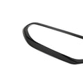 Kia Stinger GT carbon fibre upper grille trim close-up showing carbon weave detail 2018-2023