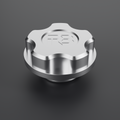 Billet Barra oil filler cap in clear anodised finish