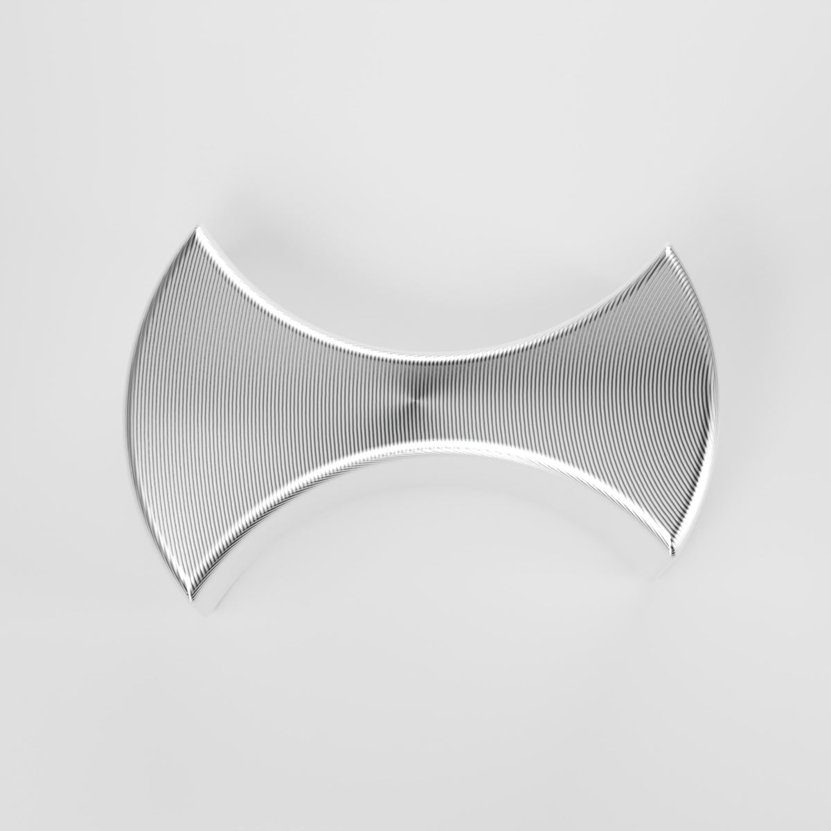Render: FG Falcon billet cupholder divider, raw machined, top view