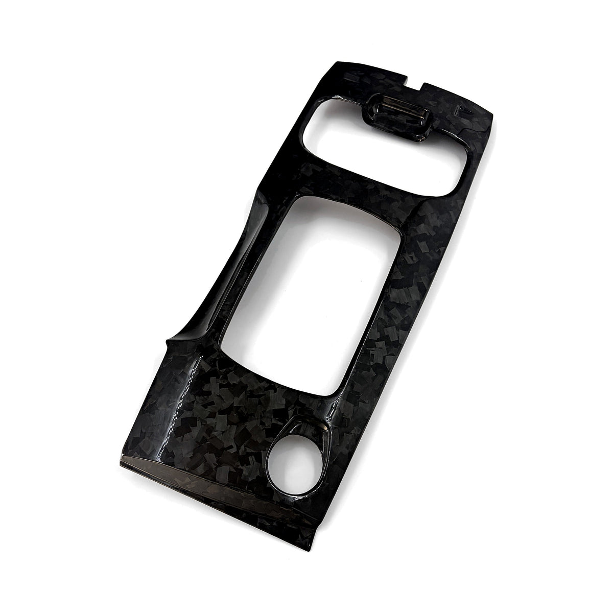 Gloss forged carbon fibre shifter surround overlay for the Ford FG and FG-X Falcon