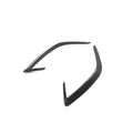 Angled view of carbon fibre rear bumper canards for Kia Stinger 2018 to 2023