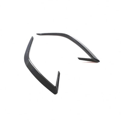 Carbon fibre rear bumper splitter canards for Kia Stinger 2018 to 2023
