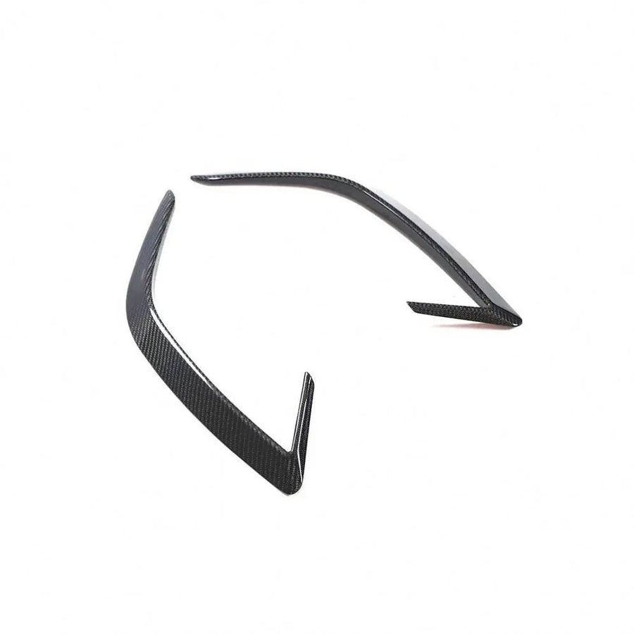 Carbon fibre rear bumper splitter canards for Kia Stinger 2018 to 2023