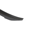 Kia Stinger GT carbon fibre rear boot spoiler front angle view – dry carbon fibre wing for 2018 to 2023 Stinger GT and GT-Line models
