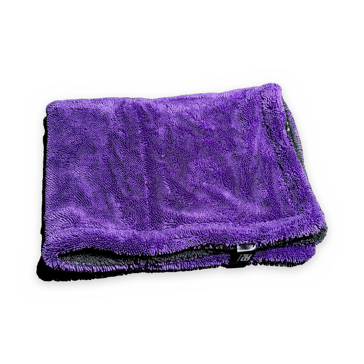 RB Innovations purple 1300GSM car drying towel folded
