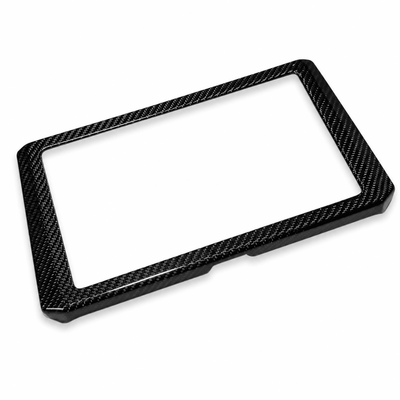 Toyota GR Corolla Dry Carbon Fibre Multimedia Panel surround in twill weave – prepreg dashboard screen trim by RB Innovations