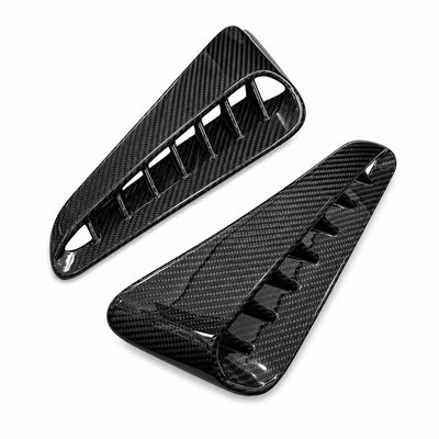 Toyota GR Corolla dry carbon fibre side vents pair, gloss prepreg carbon weave, exterior fender accent for 2023+ GR Corolla